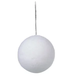 Boule de Noël mousse blanc neige-Gifi Clearance