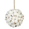 Boule de Noël naturelle coton blanc-Gifi New