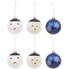 Boule de Noël Neige Boréal Ø6 cm x6-Gifi Outlet