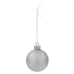 Boule de Noël pailleté rouge gris blanc x25-Gifi