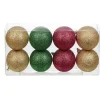 Boule de Noël pailletée multicolore x8-Gifi Clearance