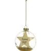Boule de Noël paillettes et étoile dorée-Gifi Discount