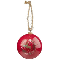 Boule de Noël papier design Tradition Ø8cm-Gifi Outlet