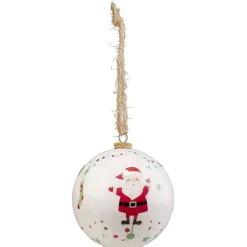 Boule de Noël papier design Tradition Ø8cm-Gifi Outlet