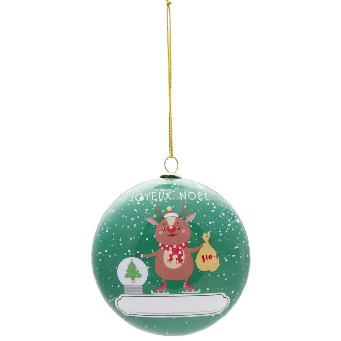 Boule de Noël personalisée Ø8x3,5 cm-Gifi Outlet
