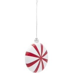 Boule de Noël plate déco bonbon Ø8 cm-Gifi Online