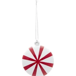 Boule de Noël plate déco bonbon Ø8 cm-Gifi Online