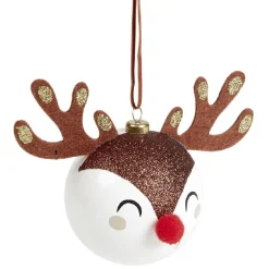Boule de Noël renne kawaii Ø8cm-Gifi New