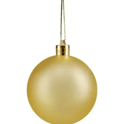 Boule de Noël rose et dorée x32-Gifi