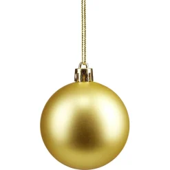 Boule de Noël rose et dorée x32-Gifi