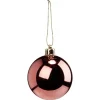 Boule de Noël rose foncé brillant Ø6cm-Gifi Hot