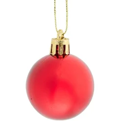 Boule de Noël rouge brillant pailleté mat x20-Gifi Sale