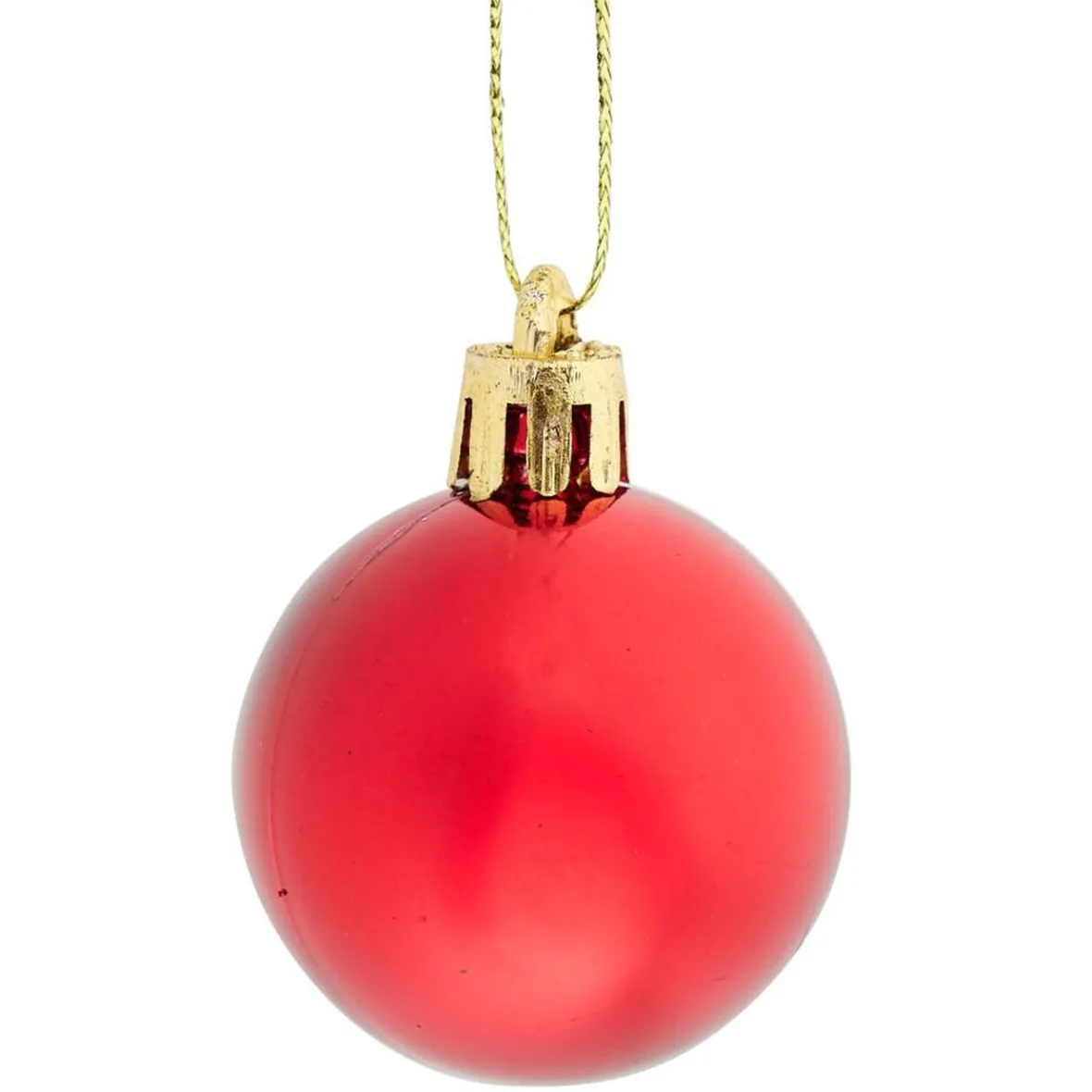 Boule de Noël rouge brillant pailleté mat x20-Gifi Sale