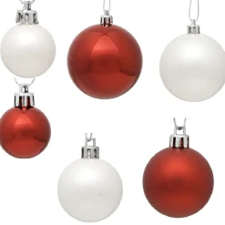 Boule de Noël rouge et blanche x 50-Gifi Sale