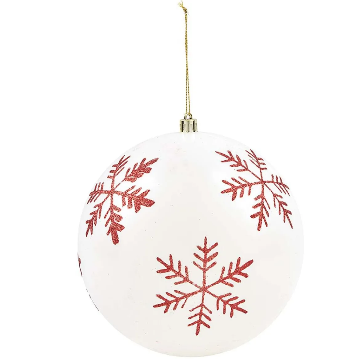 Boule de Noël rouge et blanche x32-Gifi Sale