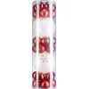 Boule de Noël rouge et blanche x32-Gifi Outlet