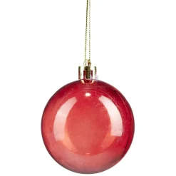 Boule de Noël rouge et blanche x32-Gifi Outlet