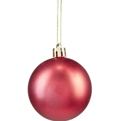Boule de Noël rouge et blanche x32-Gifi Outlet