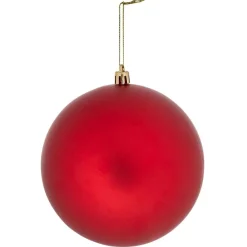Boule de Noël rouge mat Ø12cm-Gifi New