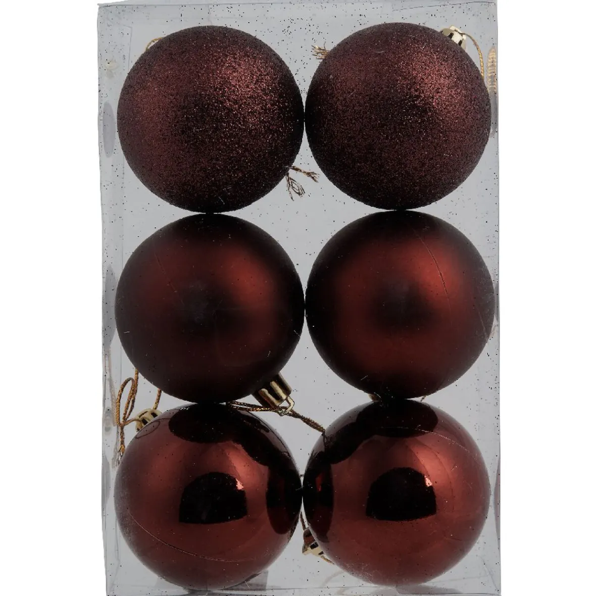 Boule de Noël rouge rose x6-Gifi Sale
