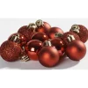 Boule de Noël rouge x12-Gifi Discount