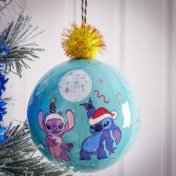 Boule de Noël Stitch avec pompon Ø12cm H15cm-Gifi Sale