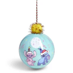 Boule de Noël Stitch avec pompon Ø12cm H15cm-Gifi Sale