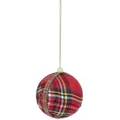 Boule de Noël tartan Ø8 cm-Gifi Hot