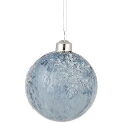 Boule de Noël étoile ou flocon en verre-Gifi Best