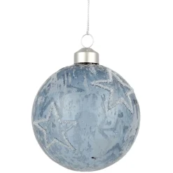 Boule de Noël étoile ou flocon en verre-Gifi Best