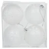 Boule de Noël transparente motifs flocons x4-Gifi Outlet