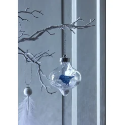 Boule de Noël transparente intérieur flocons de neige-Gifi Hot