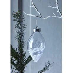 Boule de Noël transparente intérieur flocons de neige-Gifi Hot