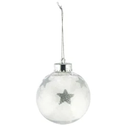 Boule de Noël transparente tulle et étoiles-Gifi Hot