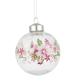 Boule de Noël transparente déco fleur Ø8 cm-Gifi Sale