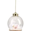 Boule de Noël transparente intérieur lapin blanc Ø8cm-Gifi Hot
