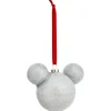 Boule de Noël tête de Mickey argentée pailletée Disney-Gifi Outlet