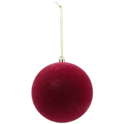 Boule de Noël velours uni Ø10 cm-Gifi Online