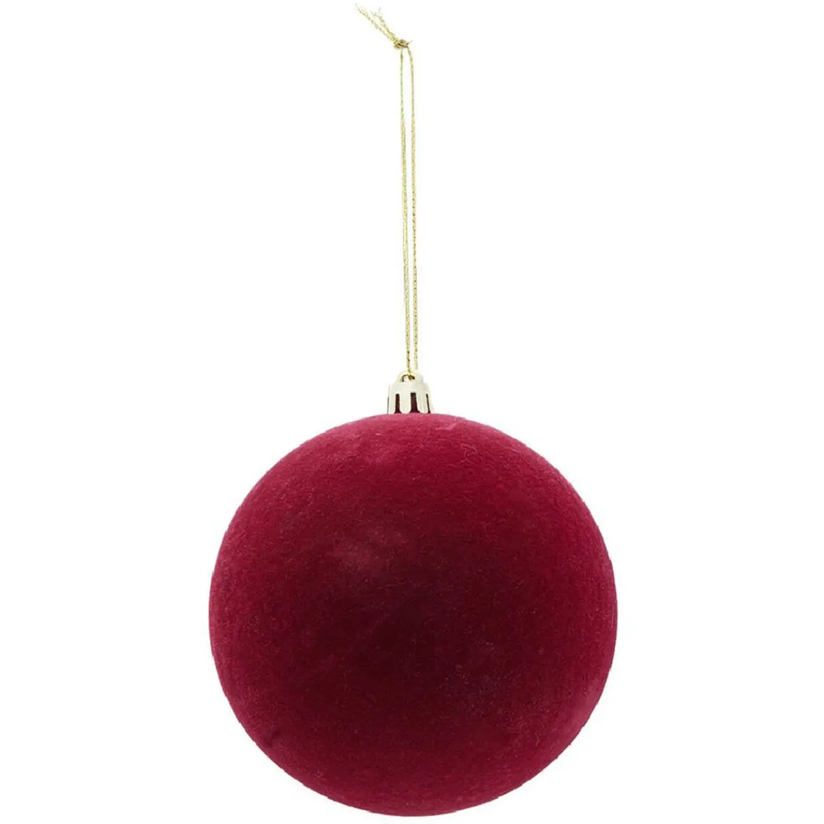 Boule de Noël velours uni Ø10 cm-Gifi Online