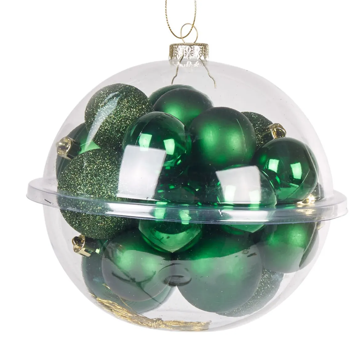 Boule de Noël verte x20-Gifi Outlet
