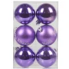 Boule de Noël violette x6-Gifi Sale