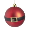 Boule de Noël XL ceinture Père Noël rouge Ø14cm-Gifi Outlet