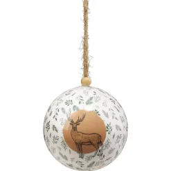 Boule de Noël XL design forêt Ø12cm-Gifi Best