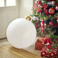 Boule de Noël XL gonflable Ø65cm pompe incluse - 3 coloris-Gifi Best