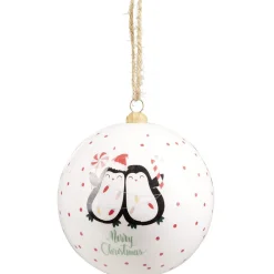 Boule de Noël XL papier design Tradition Ø12cm-Gifi Outlet
