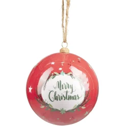 Boule de Noël XL papier design Tradition Ø12cm-Gifi Outlet