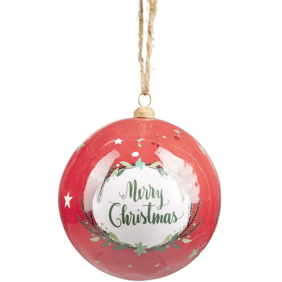 Boule de Noël XL papier design Tradition Ø12cm-Gifi Outlet