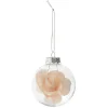 Boule en verre transparent avec rose-Gifi Clearance