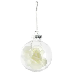 Boule en verre transparent avec rose-Gifi Clearance