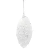 Boule et goutte sapin Noël blanc argent relief-Gifi Outlet